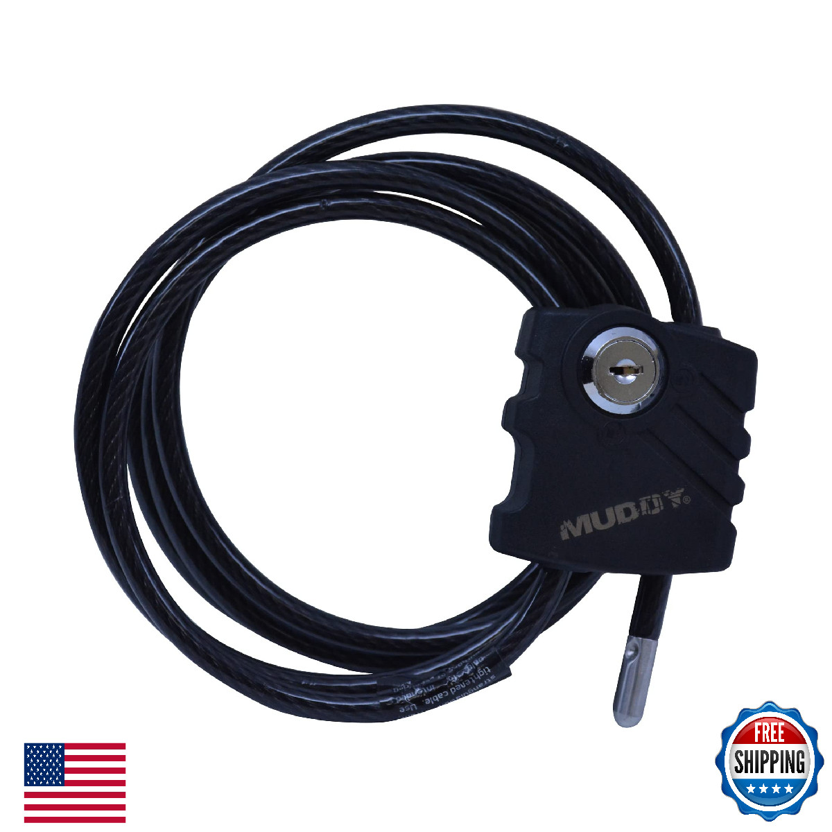 Muddy Defender Security Cable Lock System, 7ft Steel, Weather-Resistant
