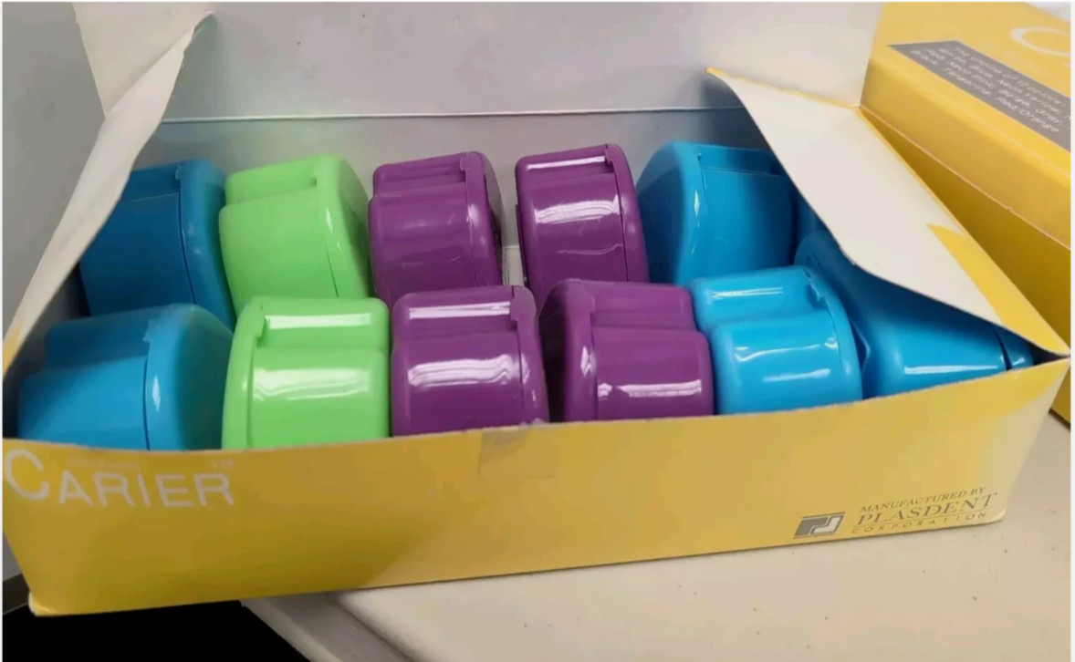 2 Box of Assorted Plasdent Carier Retainer cases 12/Package