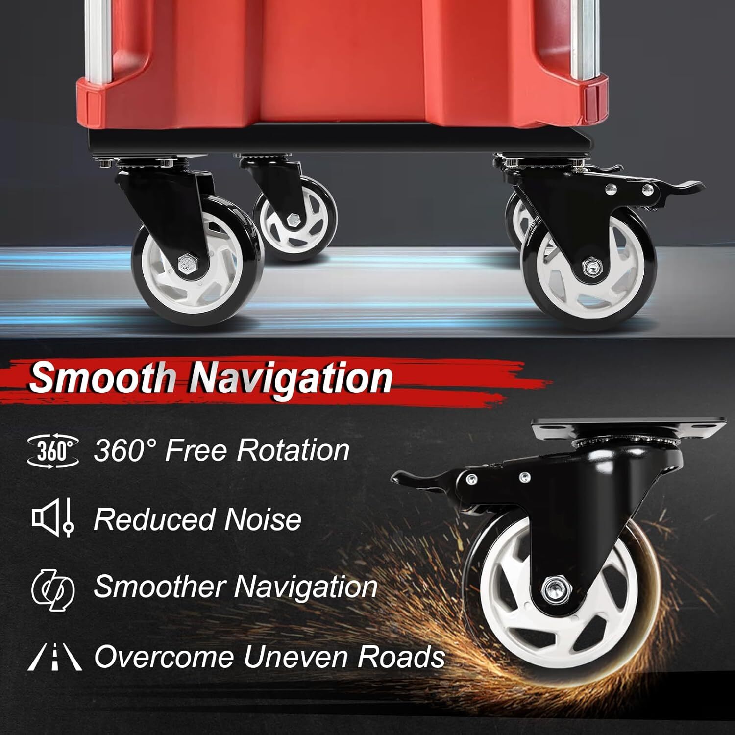 Heavy Duty Tool Box Dolly for Milwaukee Packout Toolboxes