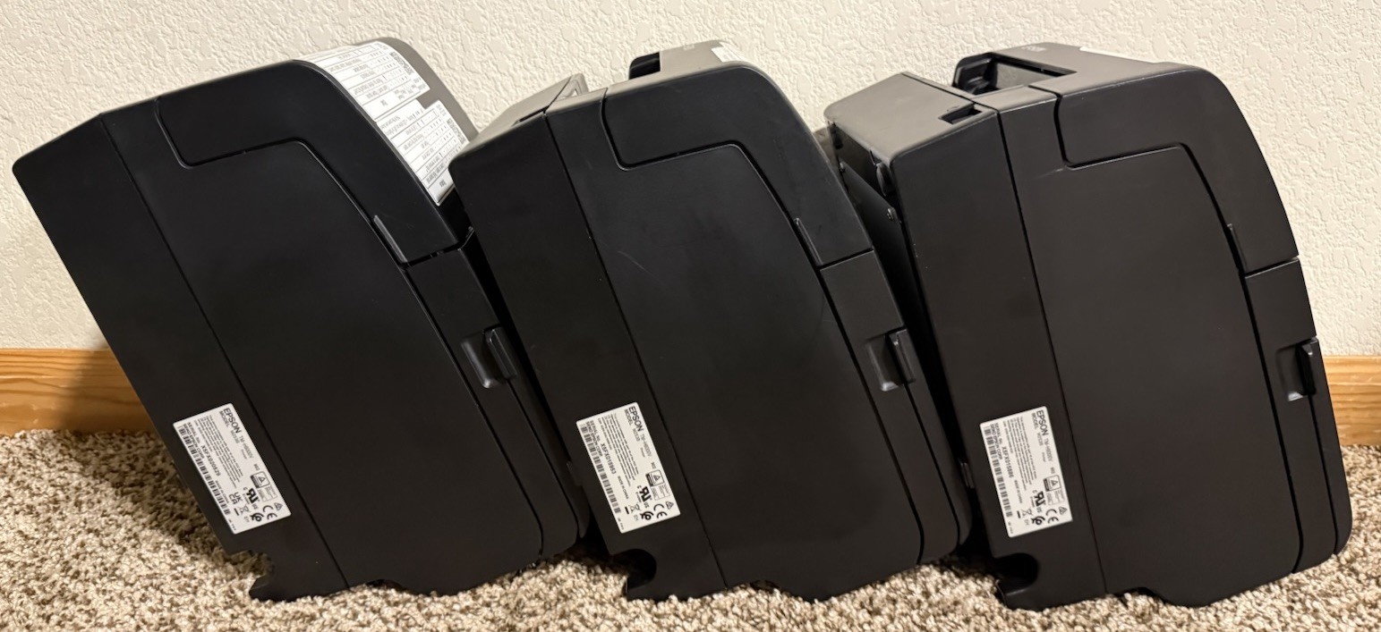 3 Epson OmniLink TM-H6000V Multifunction POS Receipt Printer M253B+Power Supply