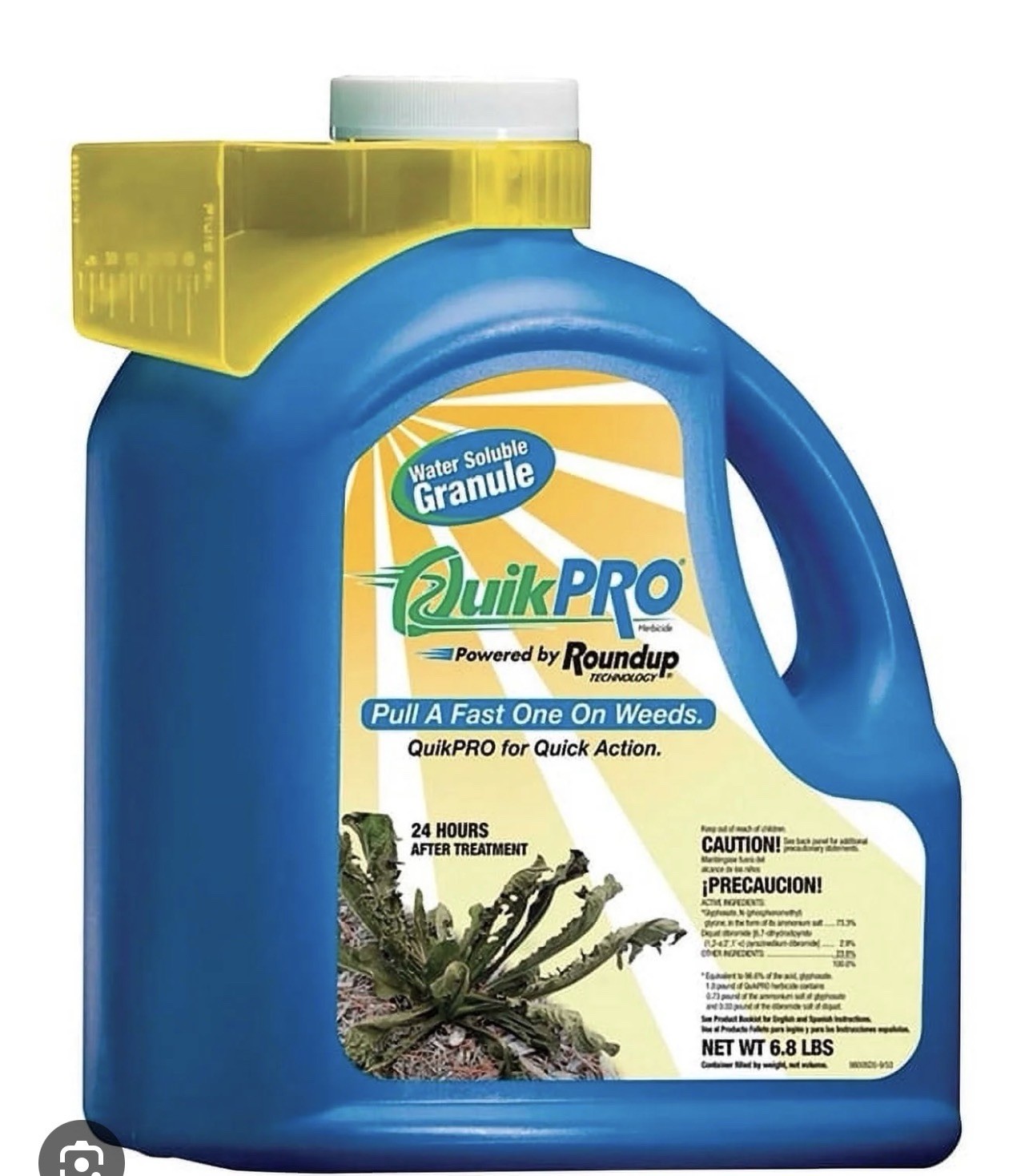 (4 PACK) Roundup Quik Pro 6.8 LB Weed/Grass Killer (QuickPro) WE SHIP FAST