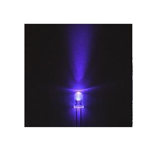 1000pcs NEW F3 3mm Round Ultra Violet LED UV Light 395-400nm Purple Lamp