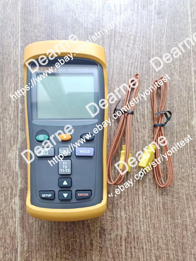 1 pcs Fluke 52-2 Fluke 52 II Surface Temperature Tester with Two 80PK-1