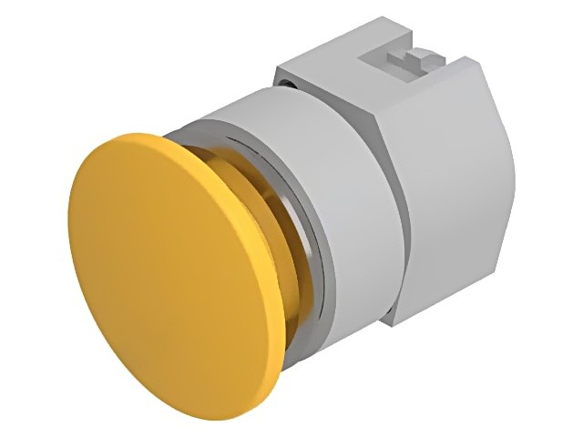 704.071.418 Switch: Pressure 30mm Rod.Pos: 1 Yellow Missing IP65 Mushroom-Pos...