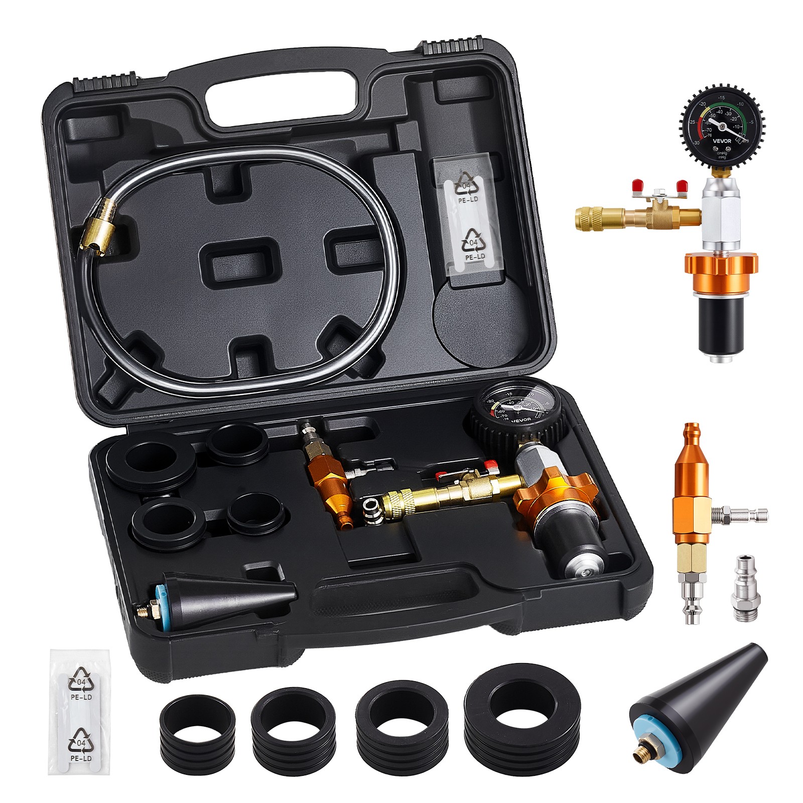 VEVOR Radiator Vacuum Refill Kit Universal Car Cooling System Vacuum & Fill Kit
