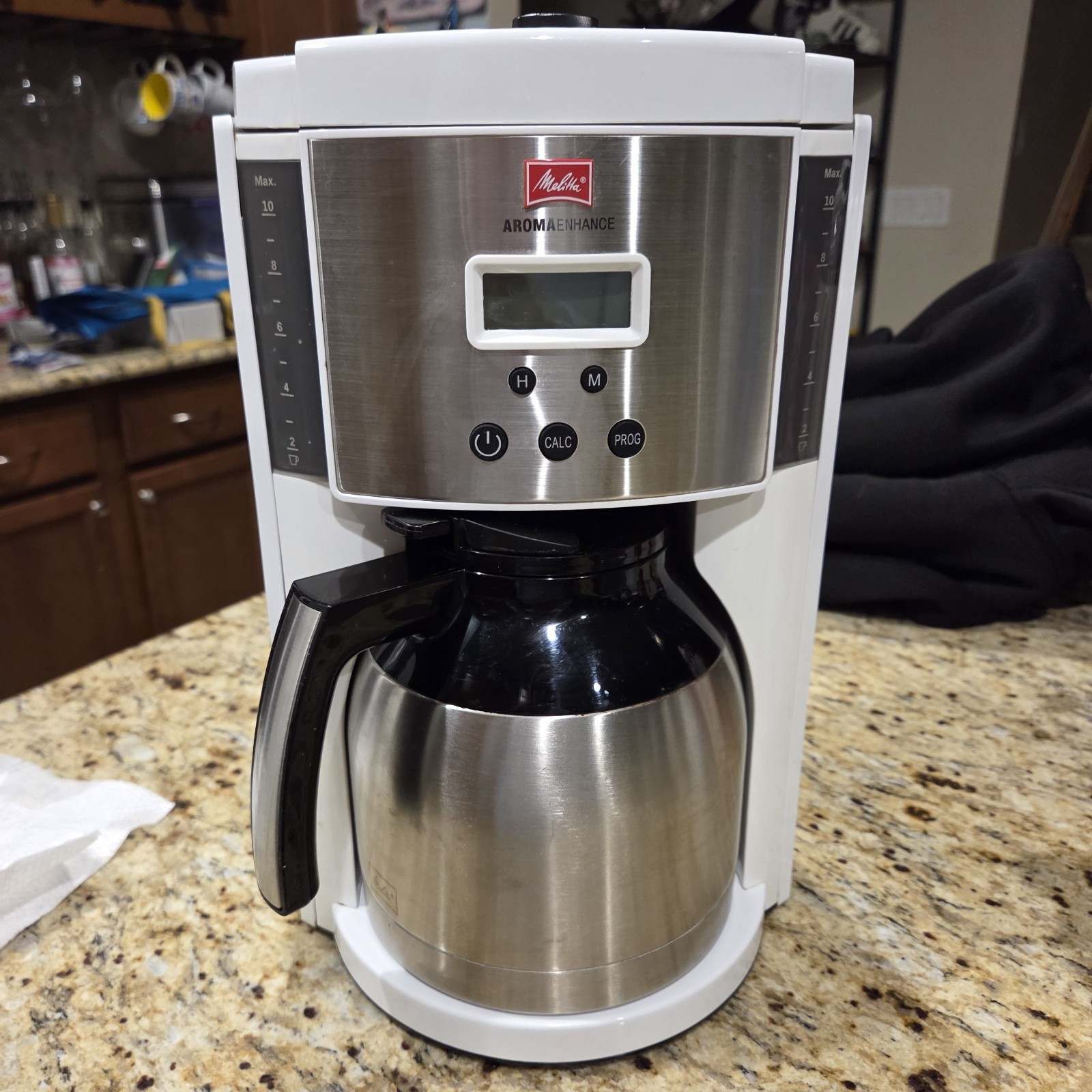 Melitta Aroma Enhance Coffee Maker Thermal Carafe 10-cup: Programmable Drip