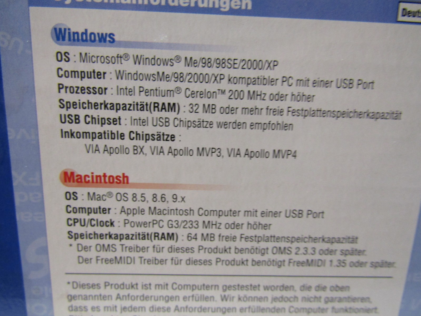 NEW EDIROL STUDIO CANVAS SD-20 24BIT DIGITAL WINDOWS - MAC OS COMPATIBLE