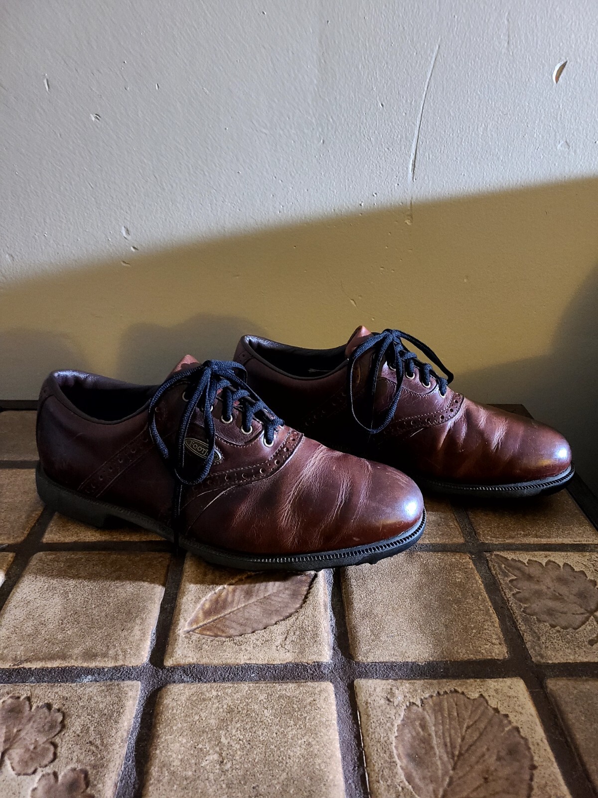 FootJoy eComfort Golf Shoes Mens Size 10 M Brown Leather Soft Spikes FJ 57778