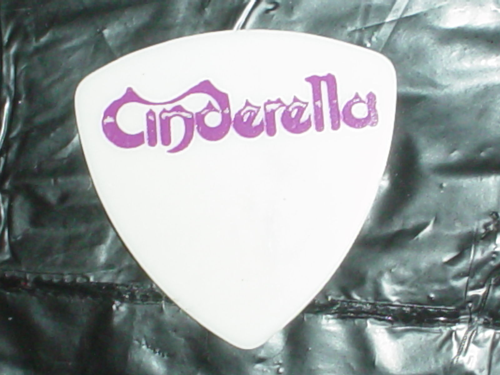 CINDERELLA Logo & Jeff Labar Signature 1989 Concert Tour Old BASS GUITAR PICK