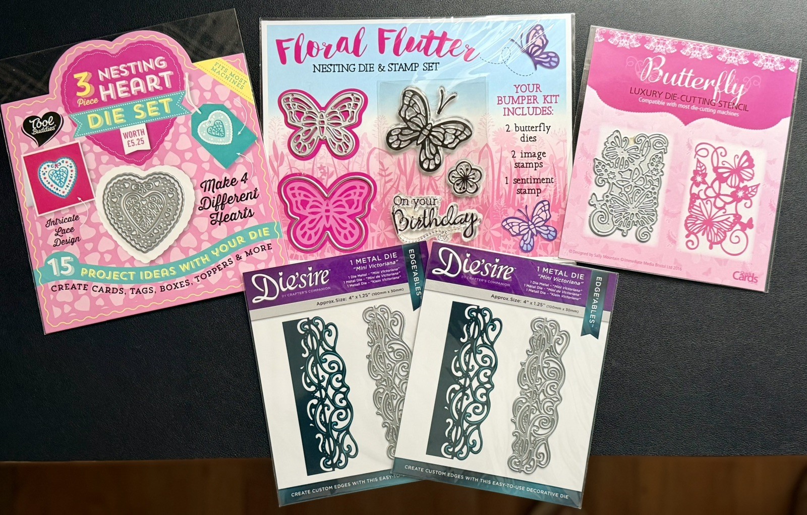7 piece Metal Stencil Die Cut Set Vintage Elegant Floral Lace Steel Cutting Dies
