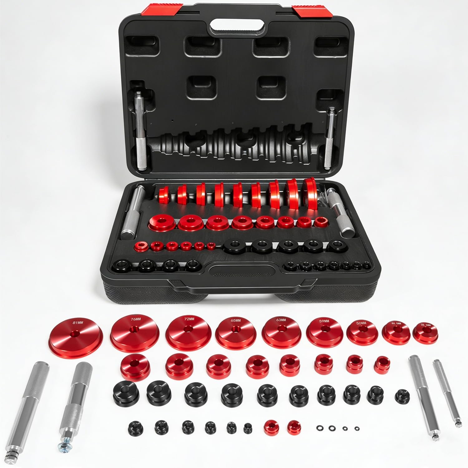 Bonbo Bearing Press Kit, 43 pcs Race and Seal Driver Set with...