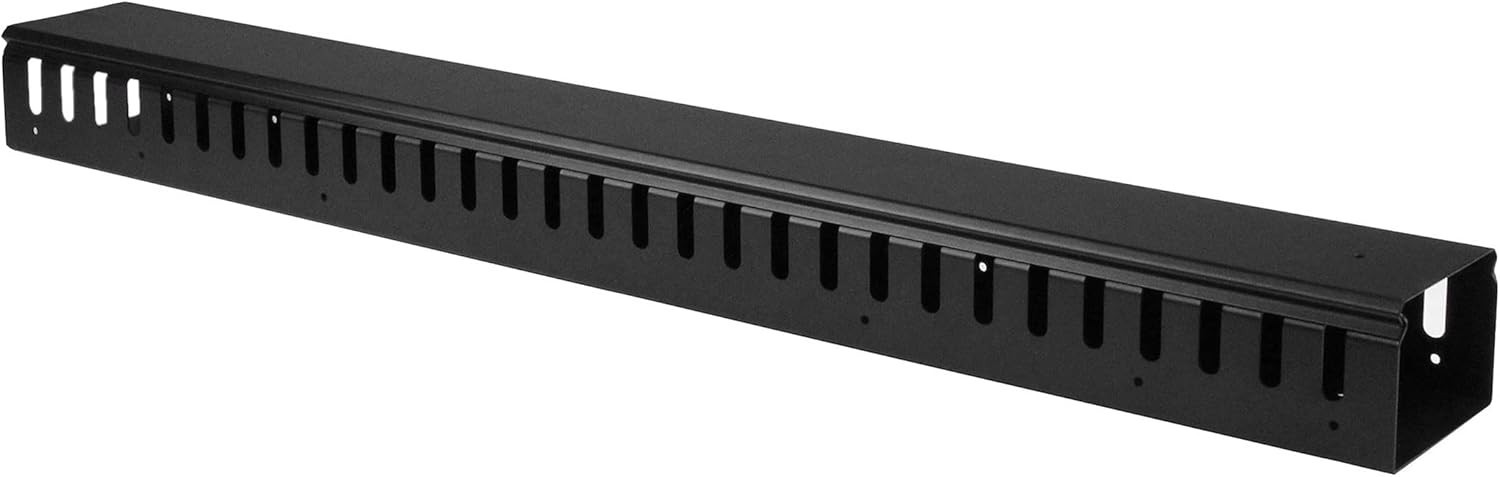 3Ft Vertical Cable Management Duct for 19" Server Rack - Slotted Wire Raceway