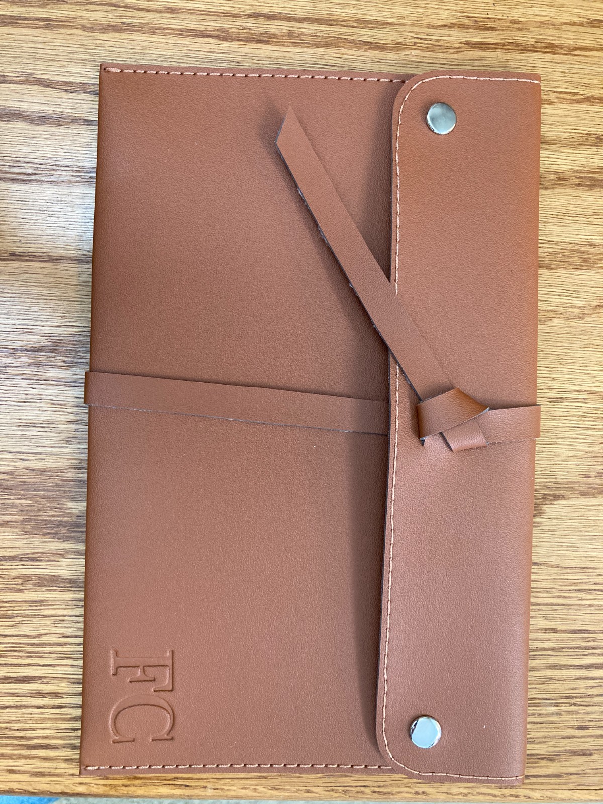 Faux leather sunglasses pouch