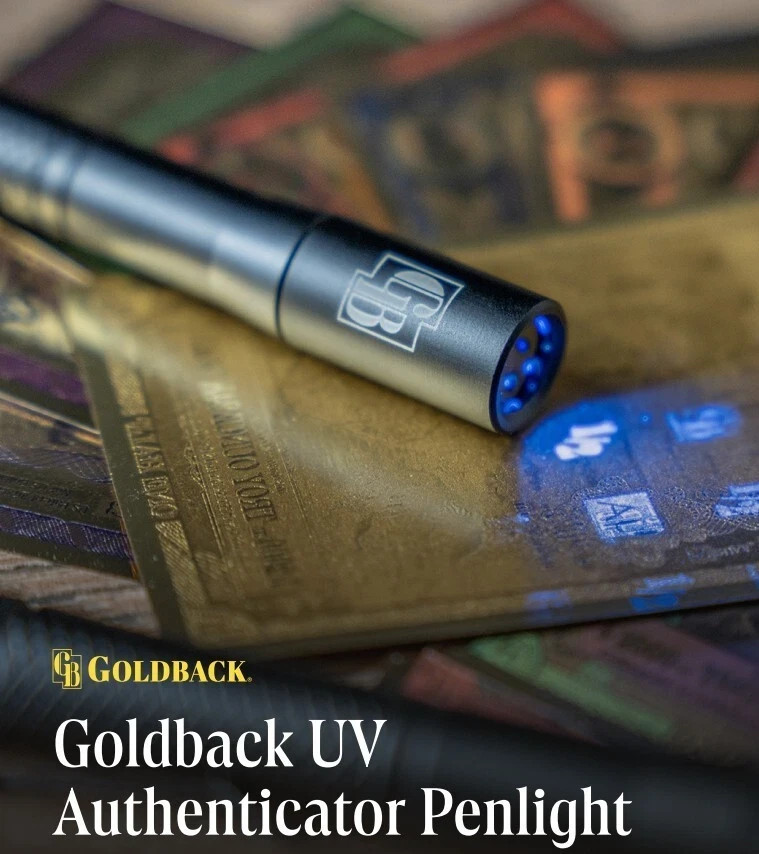 Official Goldback UV Reactive Ink Authenticator Penlight