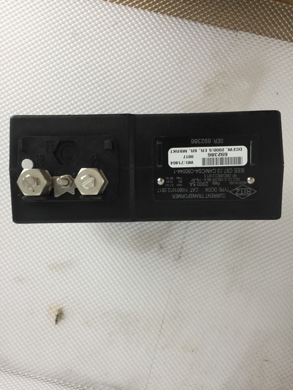 RITZ 110601012.0817 CURRENT TRANSFORMER TYPE DCEW...60