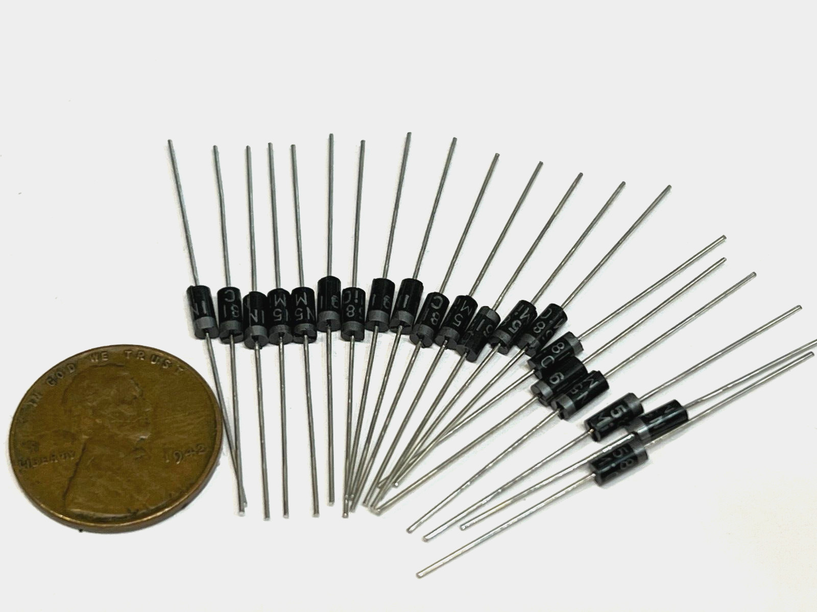 20 Pieces  SR160 DO-15 60V 1A Schottky Diode G1017