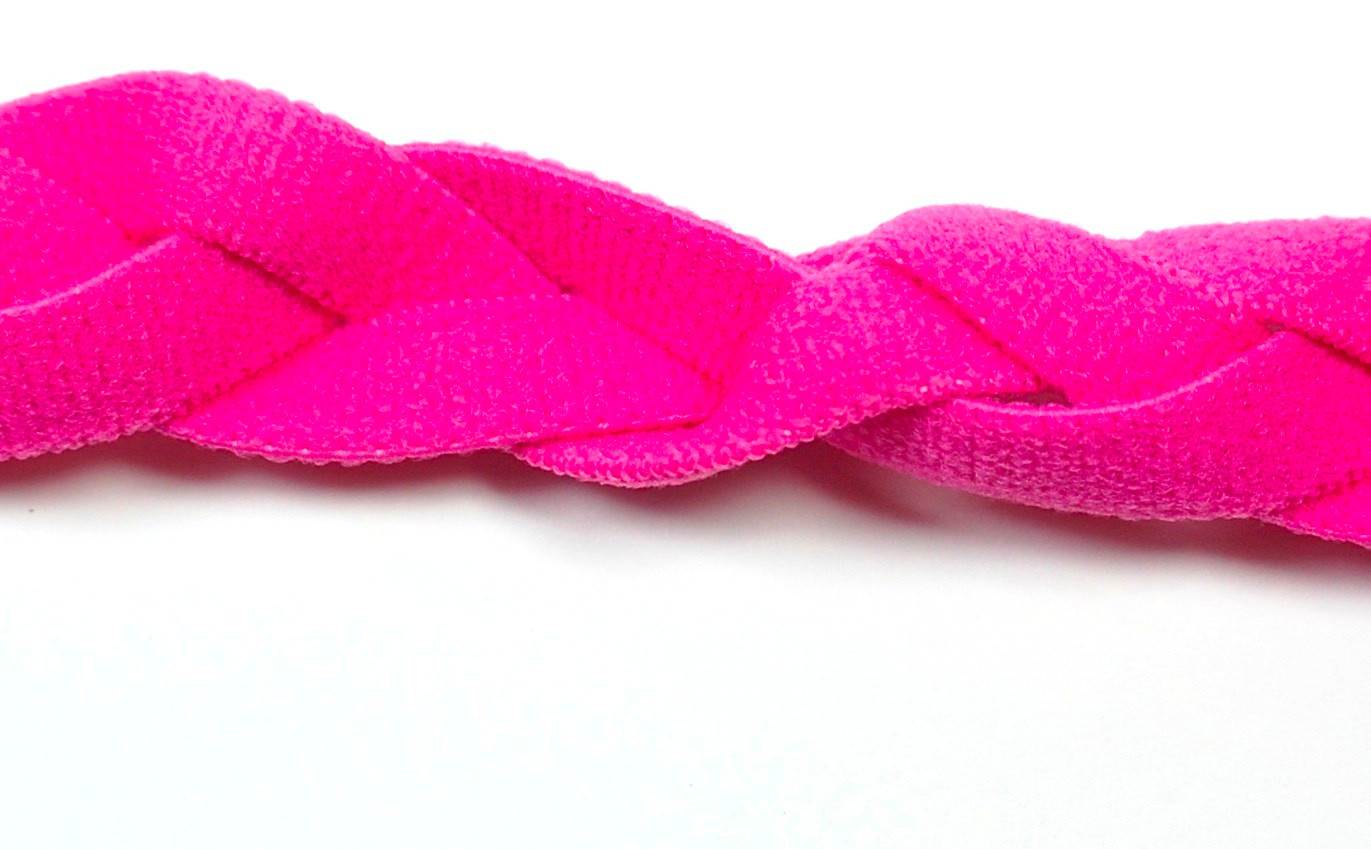 NEW! ALL Pink Braid Hair Band Head Under Sweaty Headband Armour Non Slip