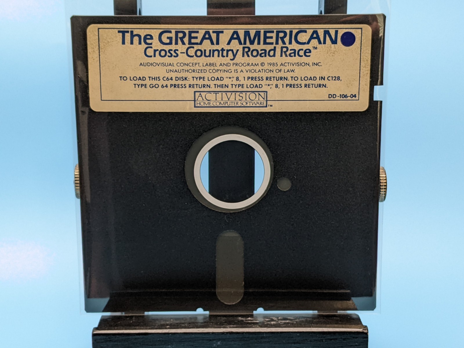 The Great American Cross-Country Road Race 5.25 Floppy Commodore 64/128 1985
