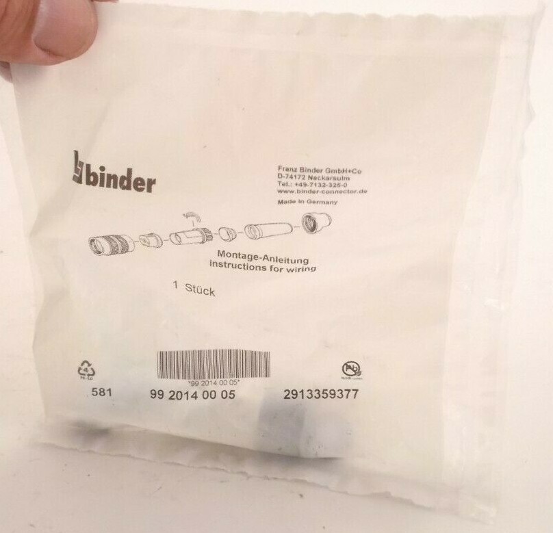 BINDER 99-2014-00-05 Female Cable Connector - 5 Contact - 6A /250V (9920140005)