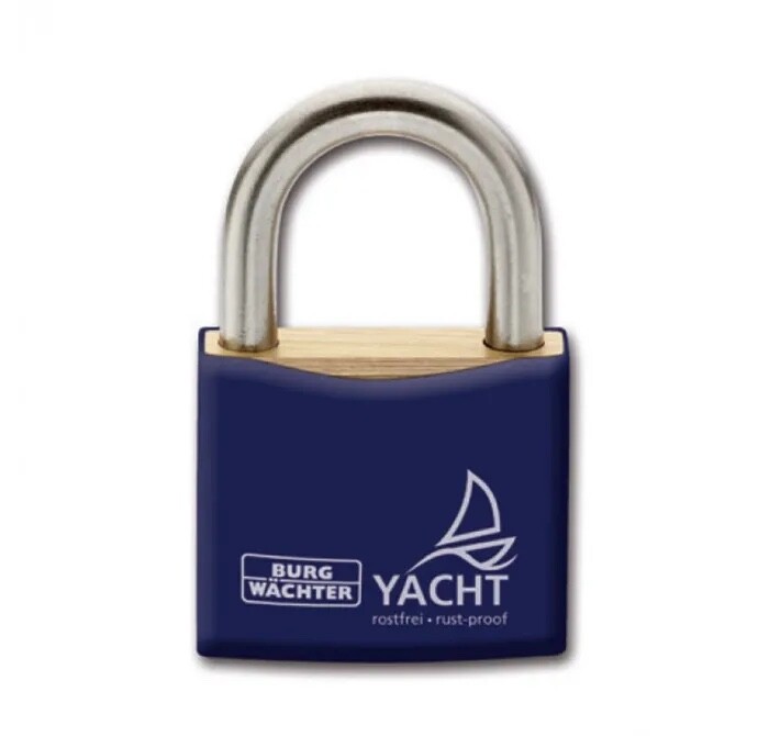 Burg Wachter Weatherproof Keyed Alike 50mm Padlock -Stainless Steel Shackle