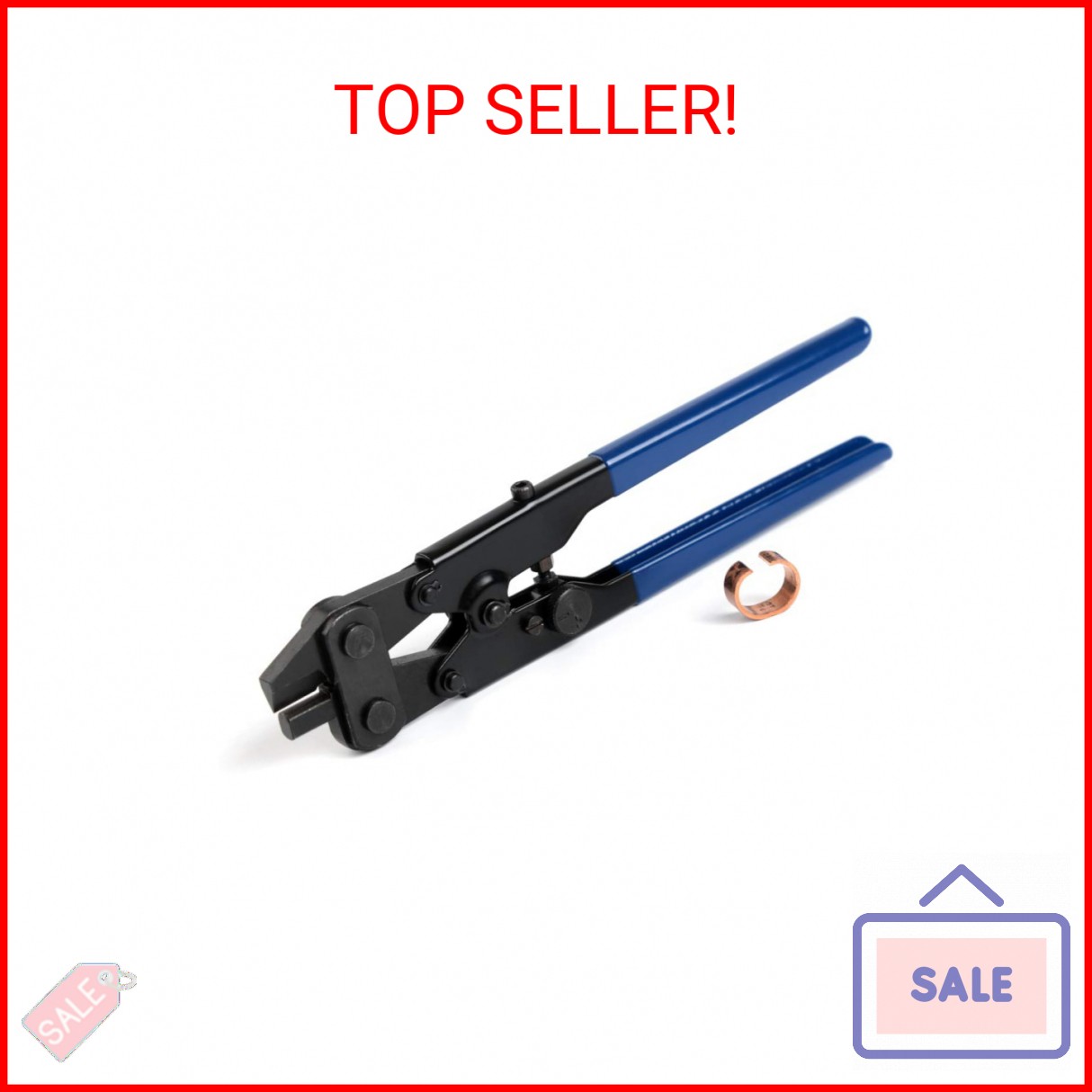 IWISS iCrimp PEX-1210C PEX Crimp Ring Removal Tool for 1/2-Inch,3/4-Inch,1-Inch