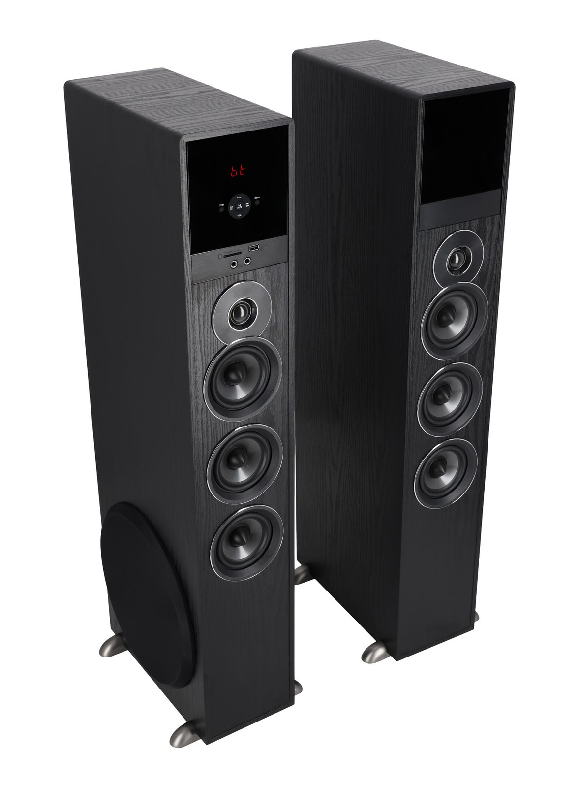 Tower Speaker Home Theater System w/Sub For Samsung Q6F Television TV-Black