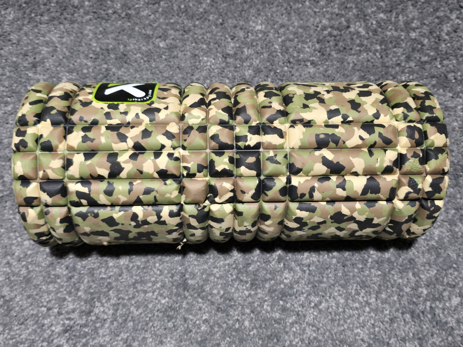 Trigger point Performance 13" Solid Core Foam Roller Green Camo Flaws