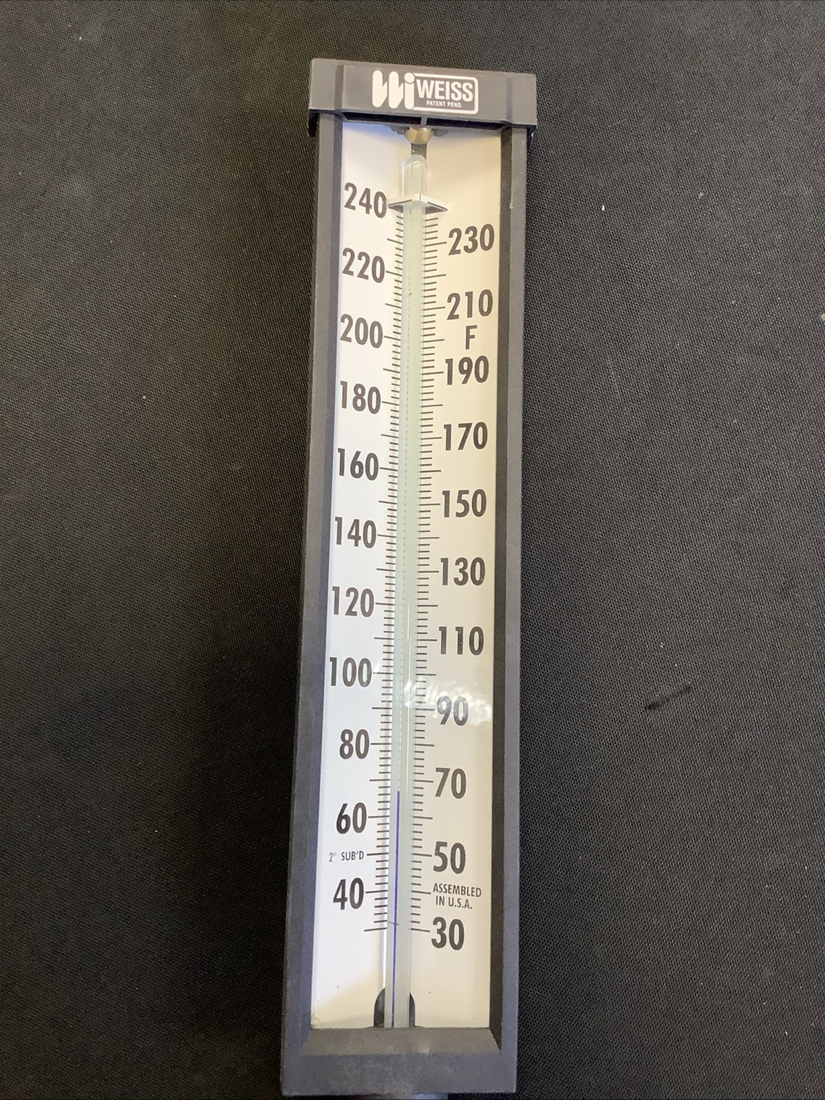 Weiss 9” Thermometer Vari-Angle Adjustable 30-240