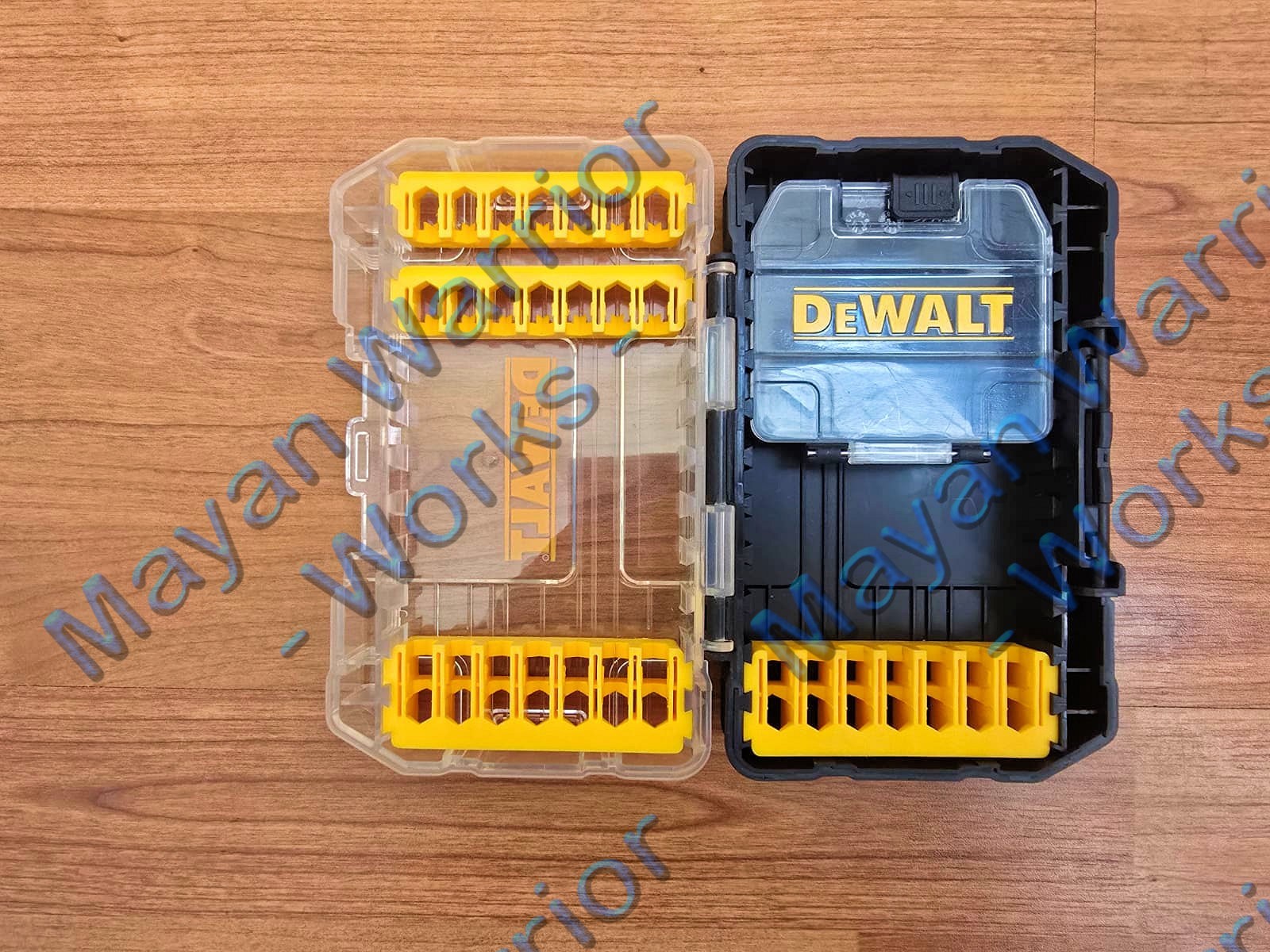 Dewalt Clear Top/Black bottom Storage 2 ea Case w/holders for 28bits