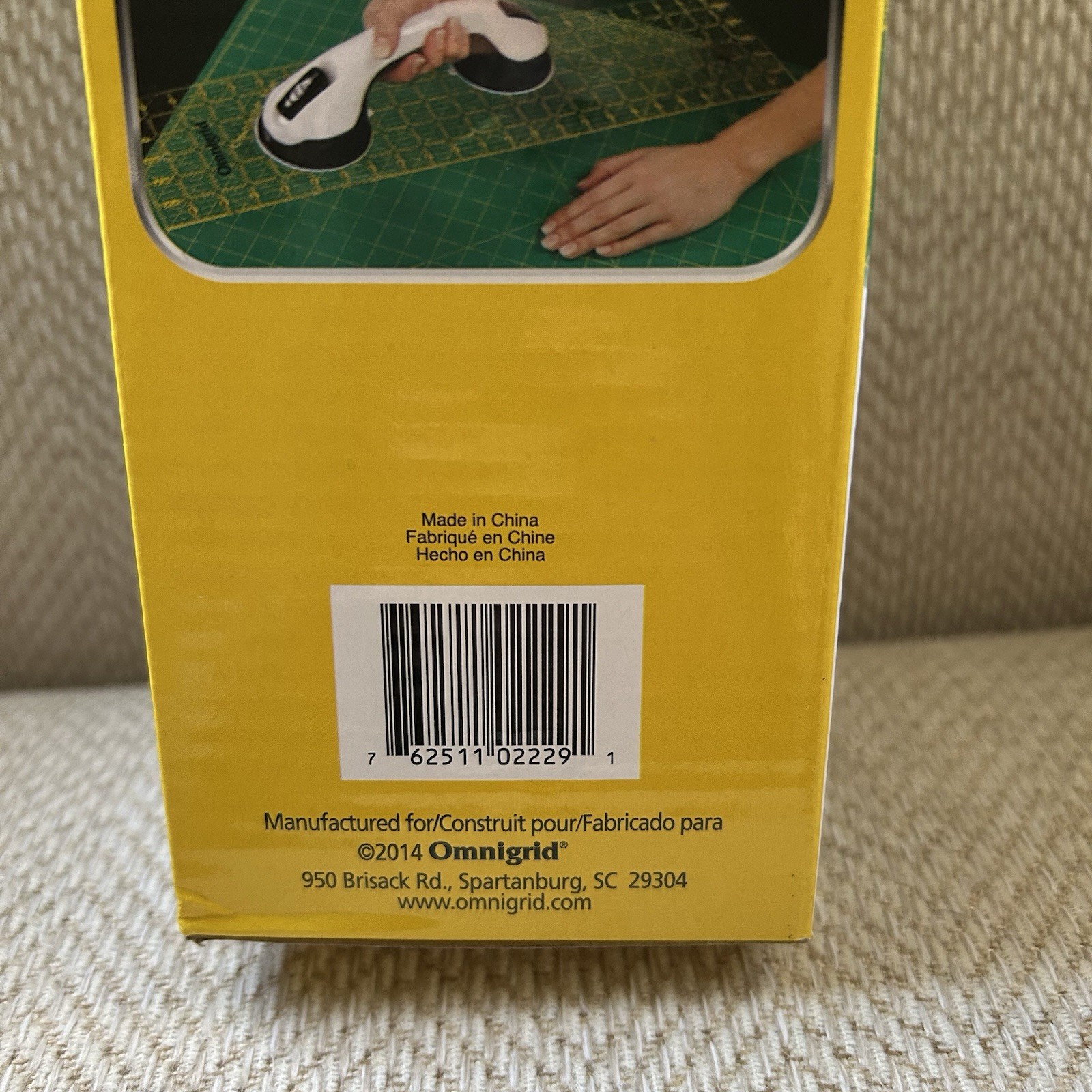 Omnigrid 2229 Ruler Grip Double Suction Cup White New Open Box