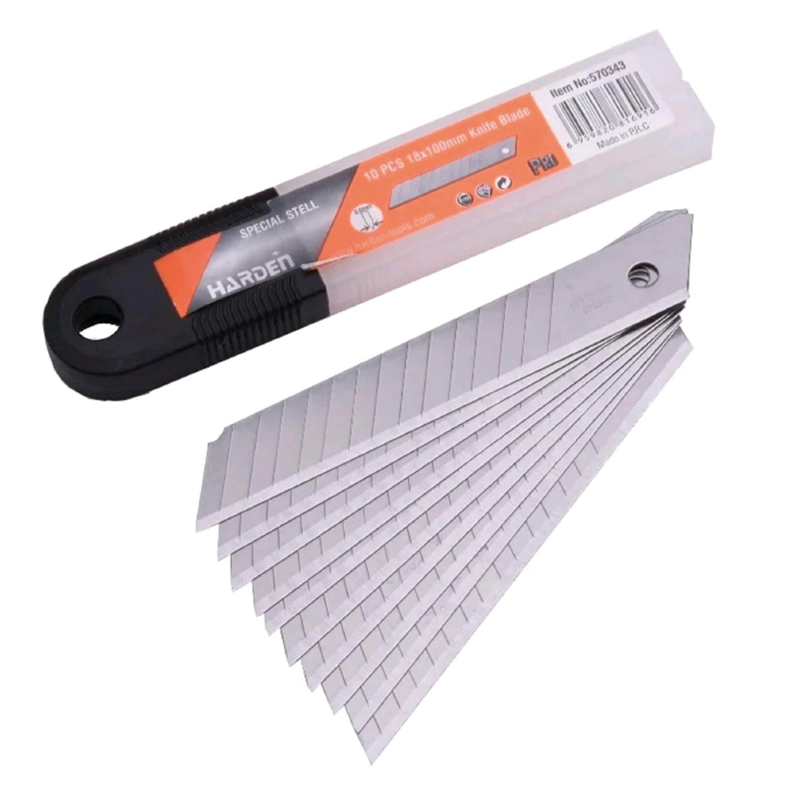 Utility Knife/Box Cutter Snap Off Blades - Pack of 10-18mm - Razor Sharp SK5 ...