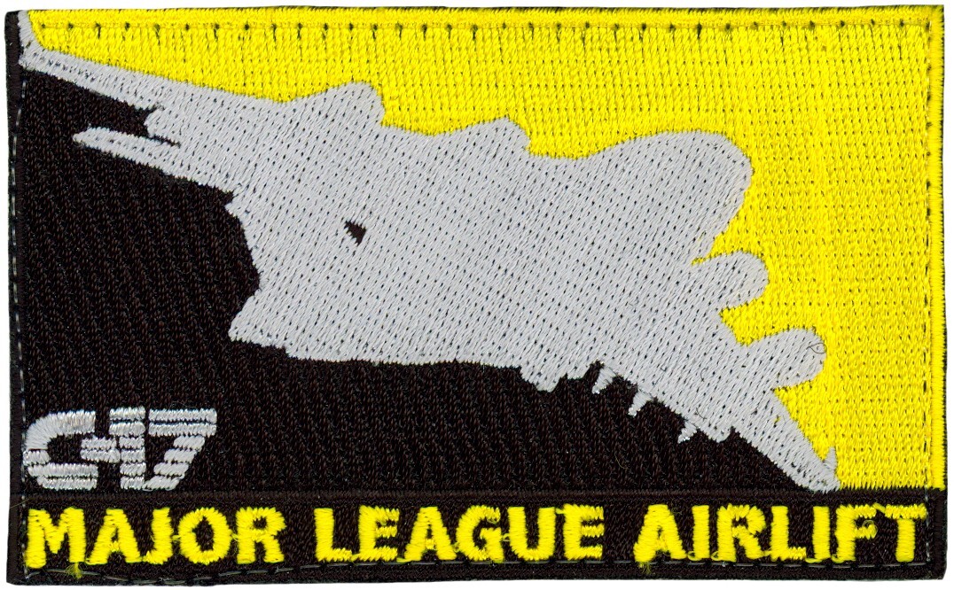 USAF 57th WEAPONS SQUADRON PATCH - C-17 MAJOR LEAGUE AIRLIFT