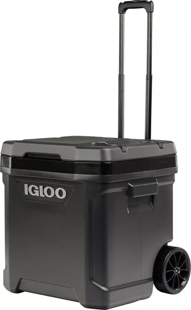 Igloo Latitude 60Qt Roller Cooler Industrial Black