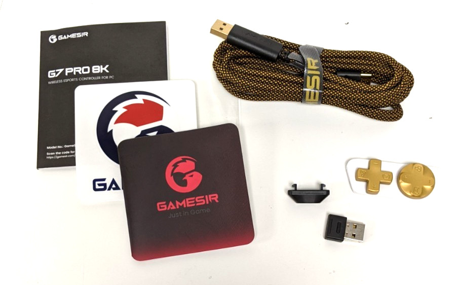 GameSir G7 Pro 8K Wireless Controller Gold Edition for PC Complete Used