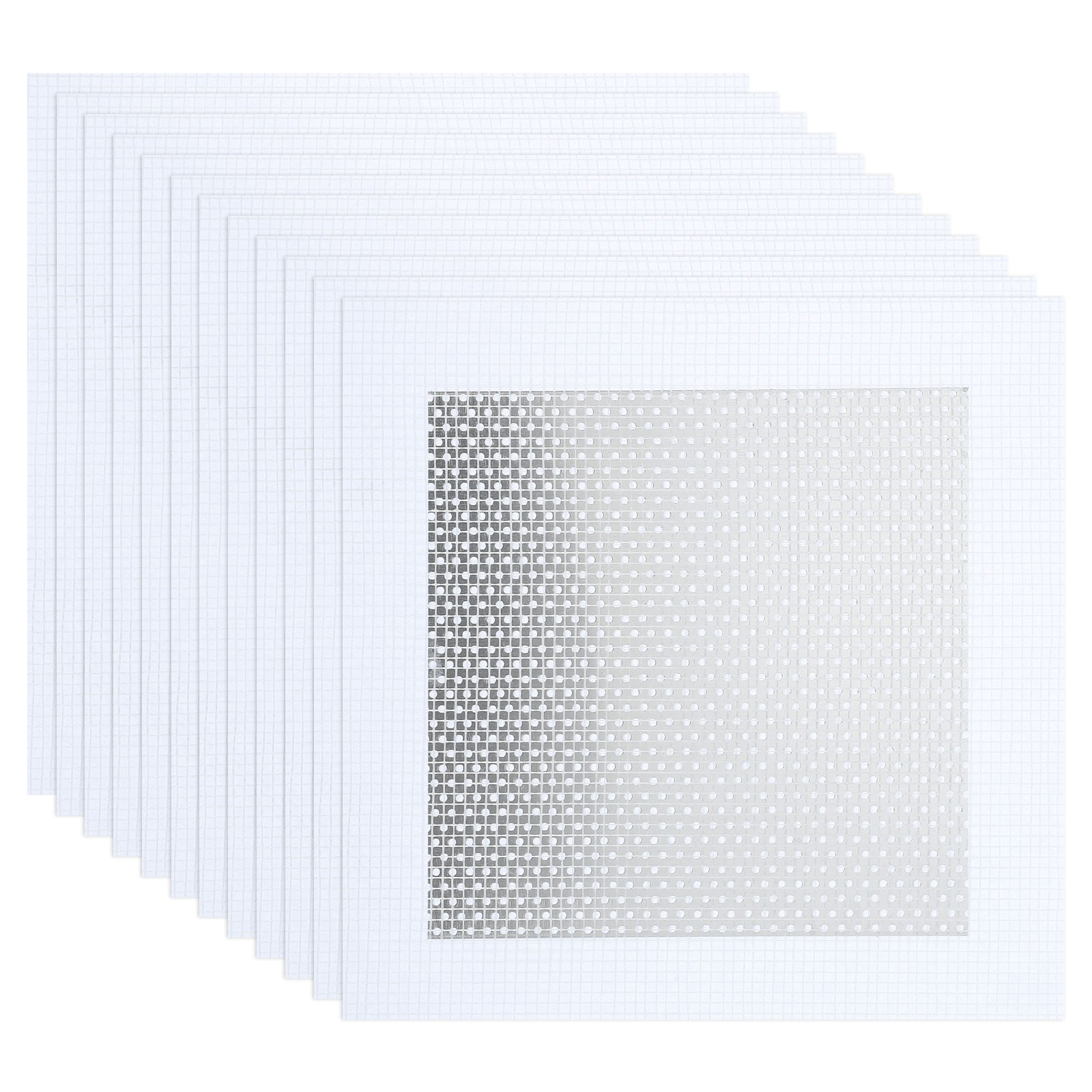 12pcs Drywall Repair 6" Aluminum Wall Repair Patch, Silver Tone