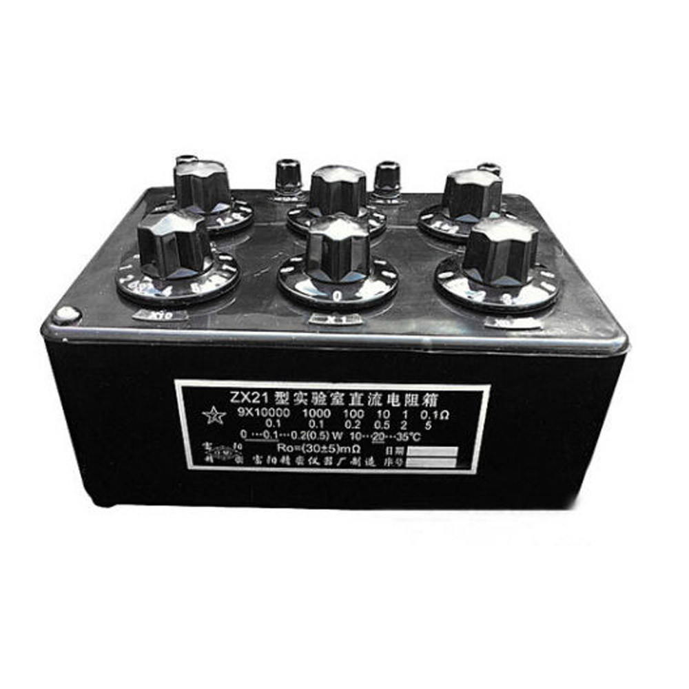 Newest ZX21 Precision Variable Decade Resistor Resistance Box 0.1R to 99.9999KR