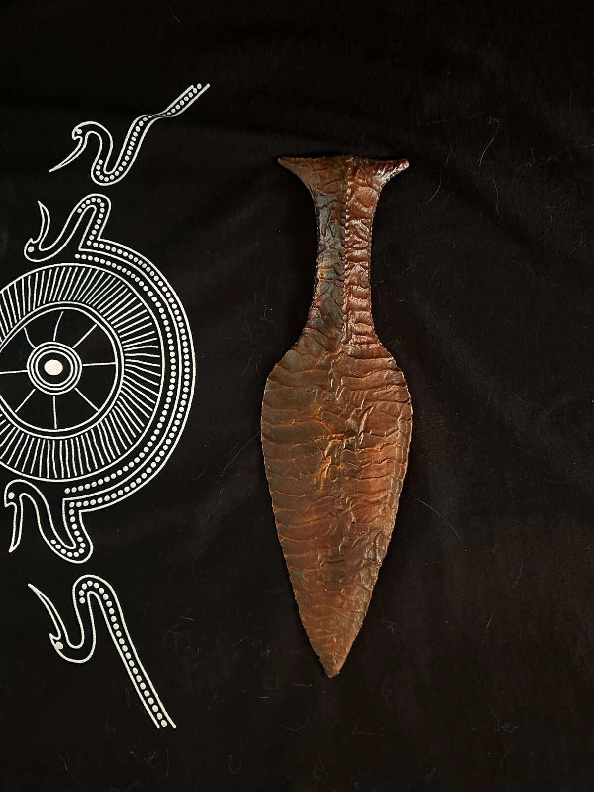 Solid Bronze Danish Fishtail Dagger.