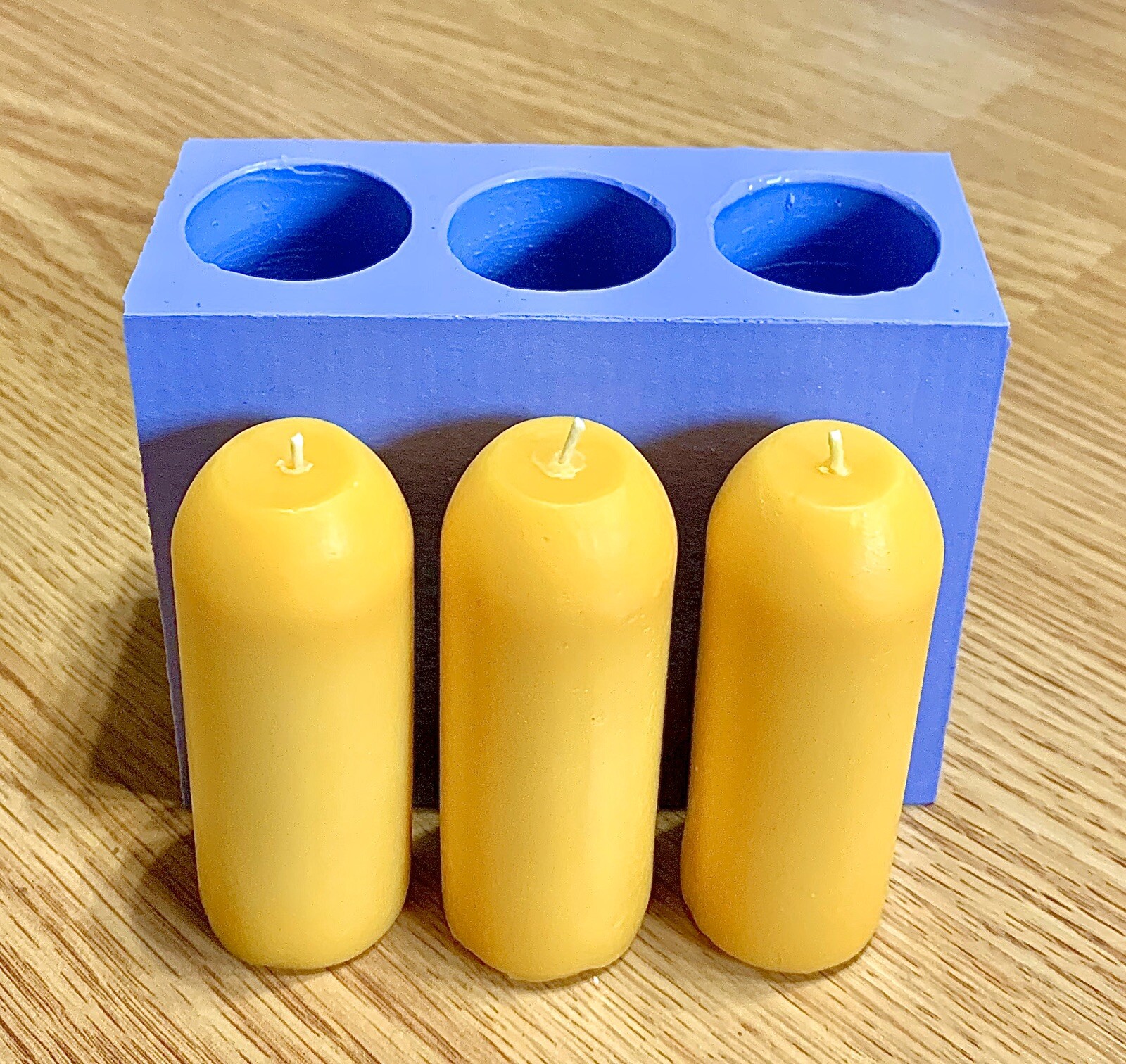 Silicone emergency Taper candle Lantern mold Flat top Survival Preparedness