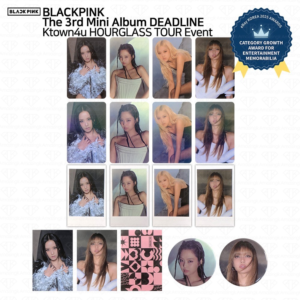 BLACKPINK 3rd Mini Album DEADLINE Ktown4U HOURGLASS TOUR Photocard