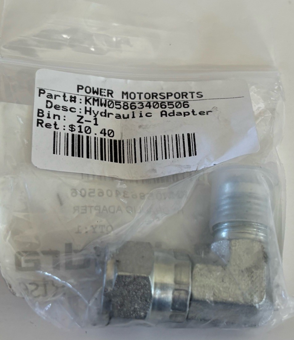 Mahindra Hydraulic Adapter KMW05863406506