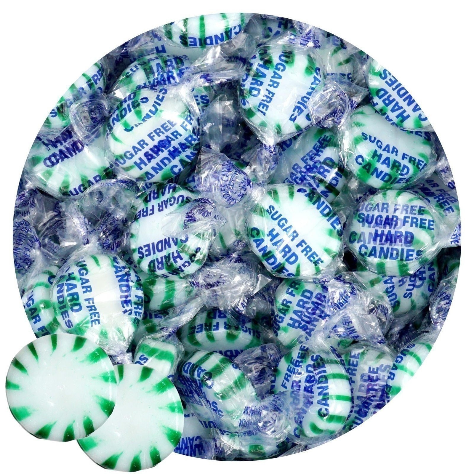 Arcor Sugar Free Spearmint Starlight Mints, 2 Pound Bulk Bag (Approx 140...