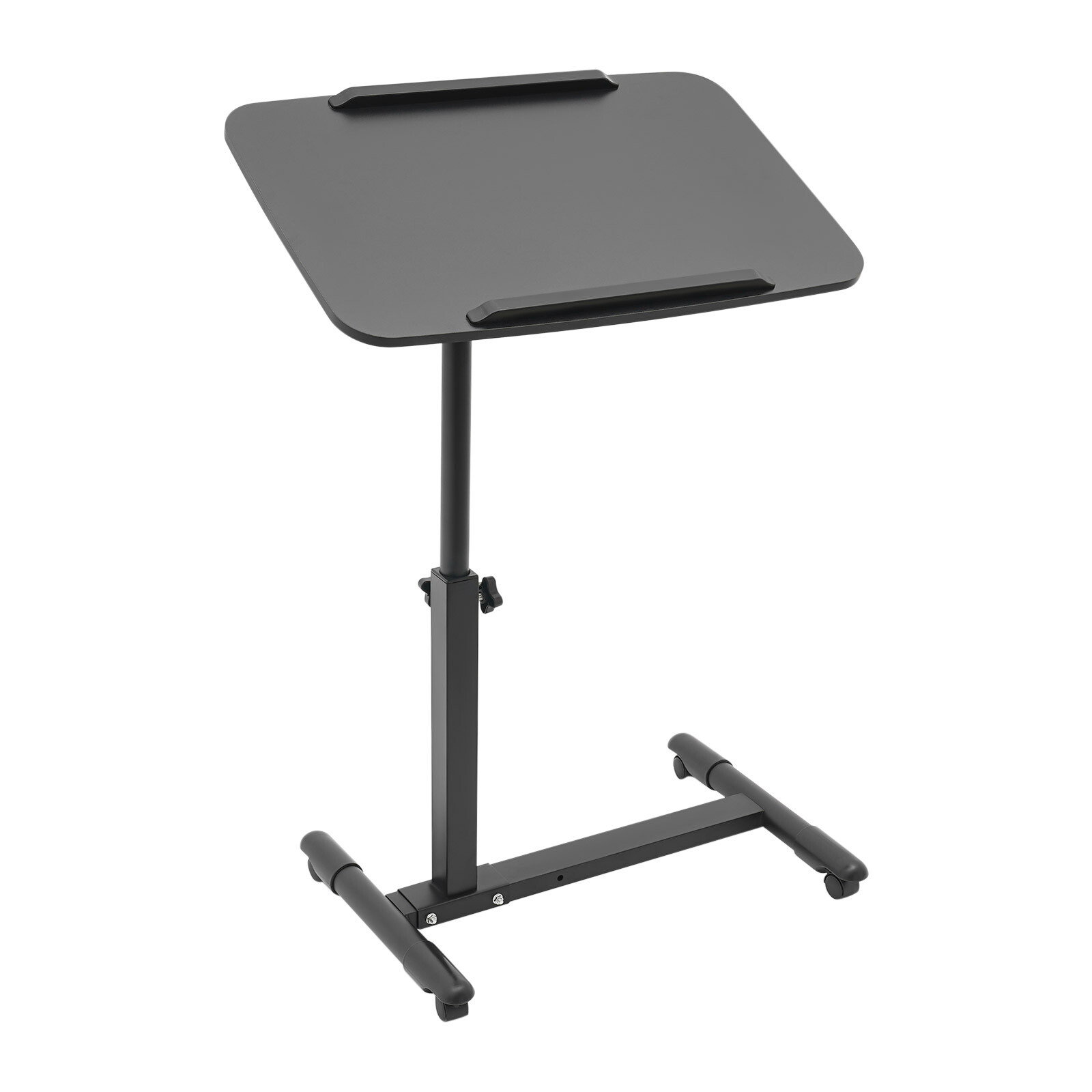Adjustable Overbed Bedside Table with Wheels, Bed Desk, Over The Bed Table