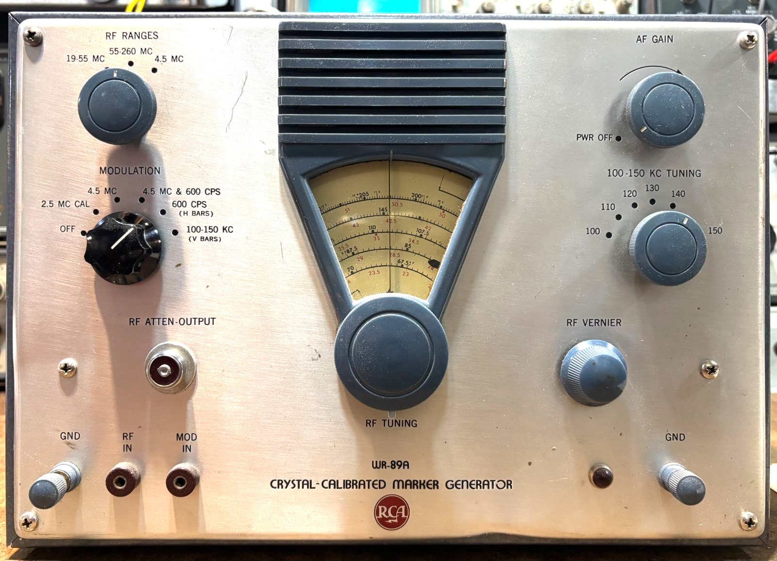 RCA Model WR-89A Crystal Calibrated Marker Generator-Good Working Condition