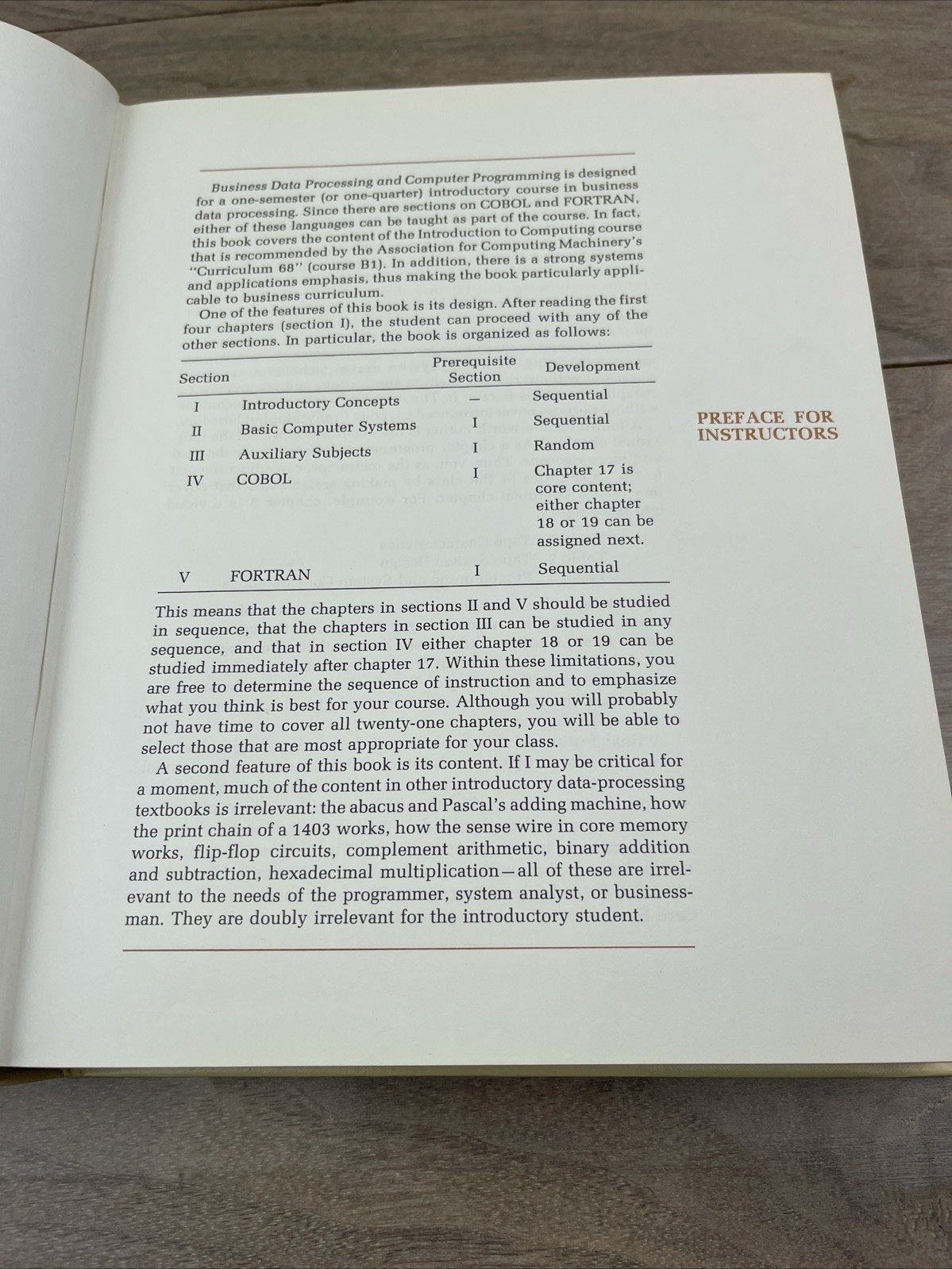 Business Data Processing and Computer Programming Mike Murach 1973 Vtg HC