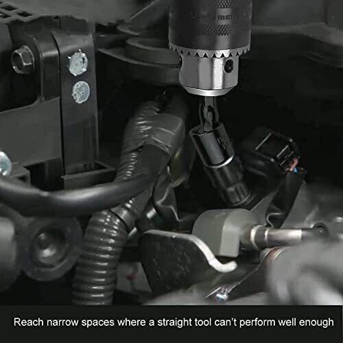 Socket Adapter Set Hex Shank to 1/4" 3/8" 1/2" Impact Driver Drill 3 Pcs Size