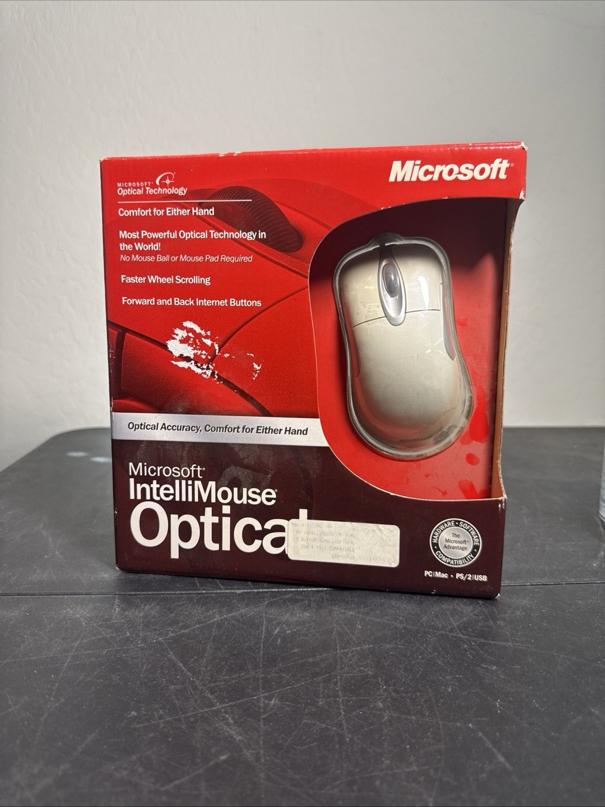 Microsoft Intellimouse Optical Mouse PC MAC USB PS/2 X08-70357 NEW IN BOX