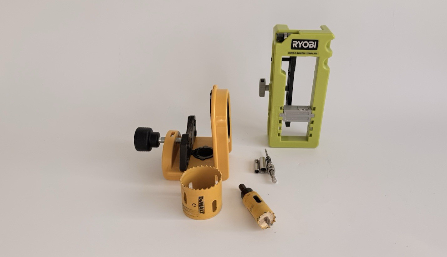 RYOBI Door Hinge Router Template & Door Latch Installation Kit Set Used