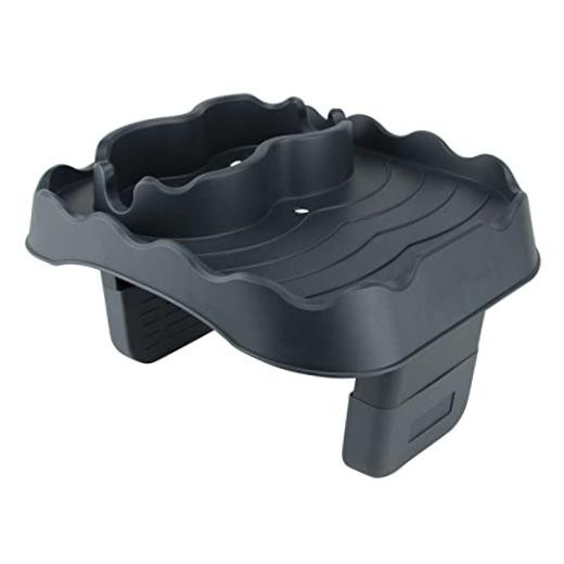 Hot Tub Side Table Tray with 2 Cup Holders, Foldable Drink Holder and Gray