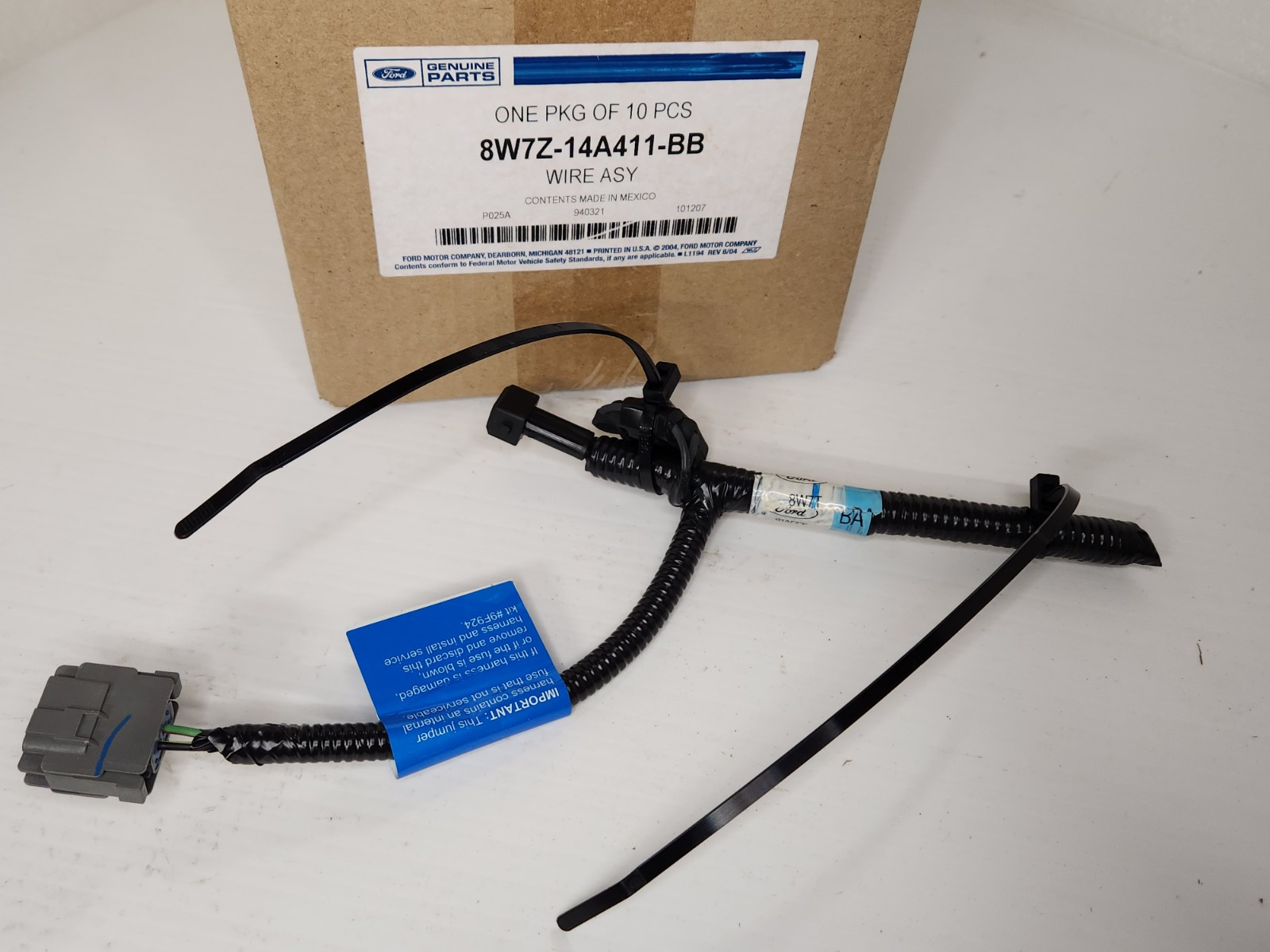NEW Ford Recall Cruise Control Fused Jumper Wire Harness Assembly 8W7Z-14A411-BB