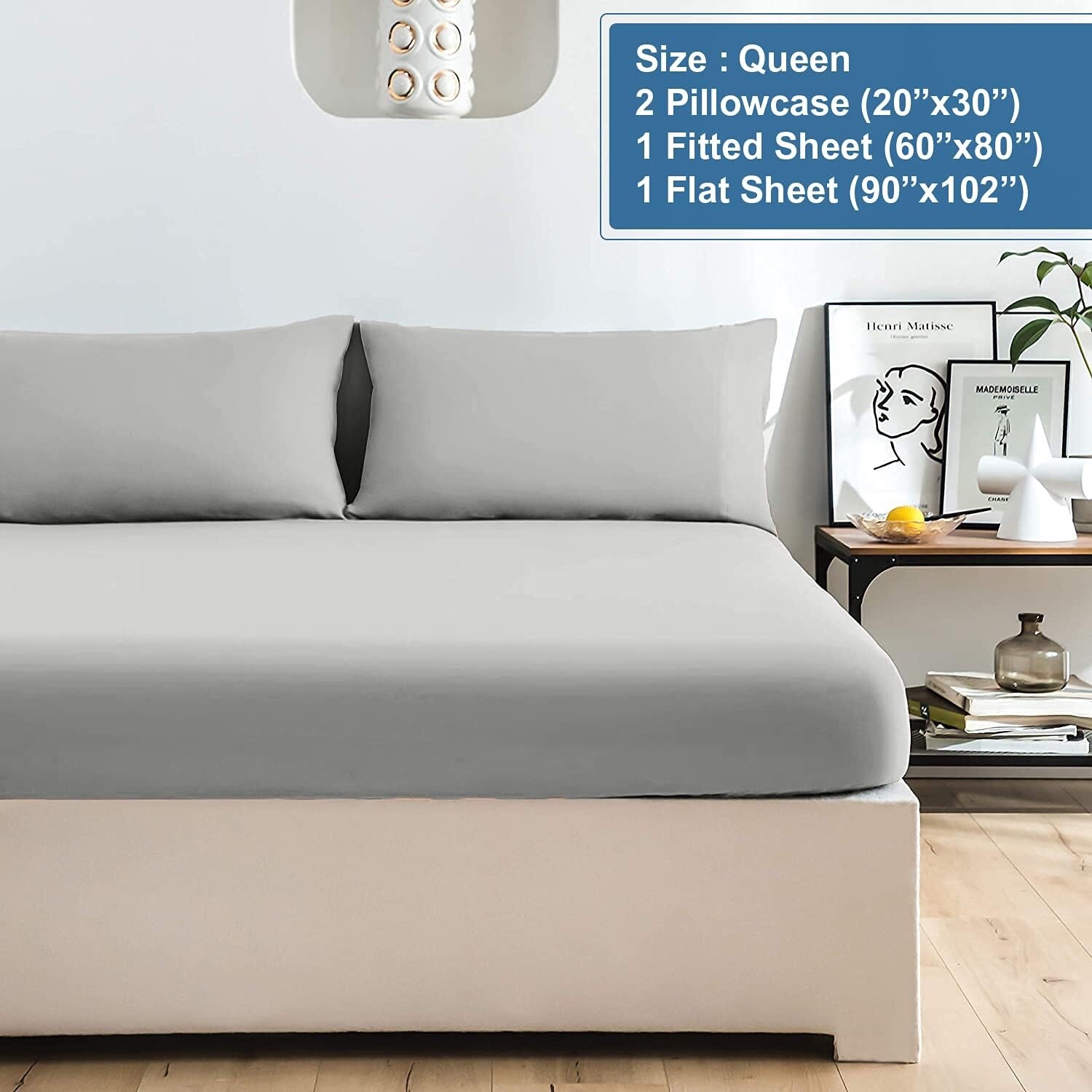 Jersey Fitted Bedsheets 100% cotton Queen